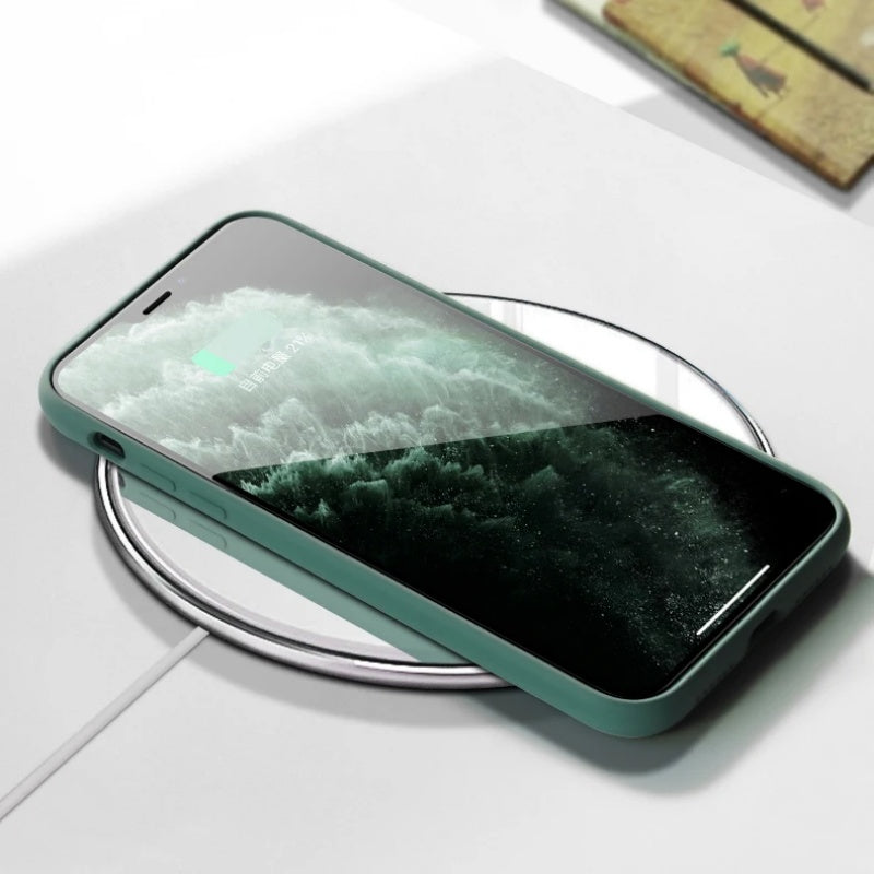 Simple Liquid Silicone Case For iPhone15 16 14 13 12 11 17 Pro Max 17 Air 16 Plus Phone Original Official Style Protective Cover