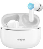 Polypal P1 7 in 1 AI Translation Earbuds, Supports 138 Languages, Real-Time Spanish English Interpreter Headphones, Ideal for Live Speech, Online Learning, Travel, APP Work with iOS and Android