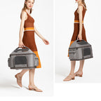 Fastingdog Dog Carrier Bag Soft Side Backpack Cat Pet Carriers Dog Travel Bags Airline Approved Transport For Small Dogs Cats Outgoing