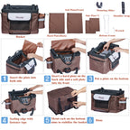 Fastingdog Pet Dog Bicycle Bag Dogs Baskets Bike Handlebar Front Basket Small Cat Dog Nest Puppy Cats Bed Carrier For Travel Shopping