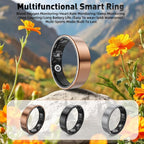 Smart Ring with Sleep Monitoring, Step Counting, Heart Rate, Blood Oxygen for iPhone and Android, No Subscription Fee, IP68 Waterproof Health Tracker