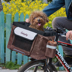 Fastingdog Pet Dog Bicycle Bag Dogs Baskets Bike Handlebar Front Basket Small Cat Dog Nest Puppy Cats Bed Carrier For Travel Shopping