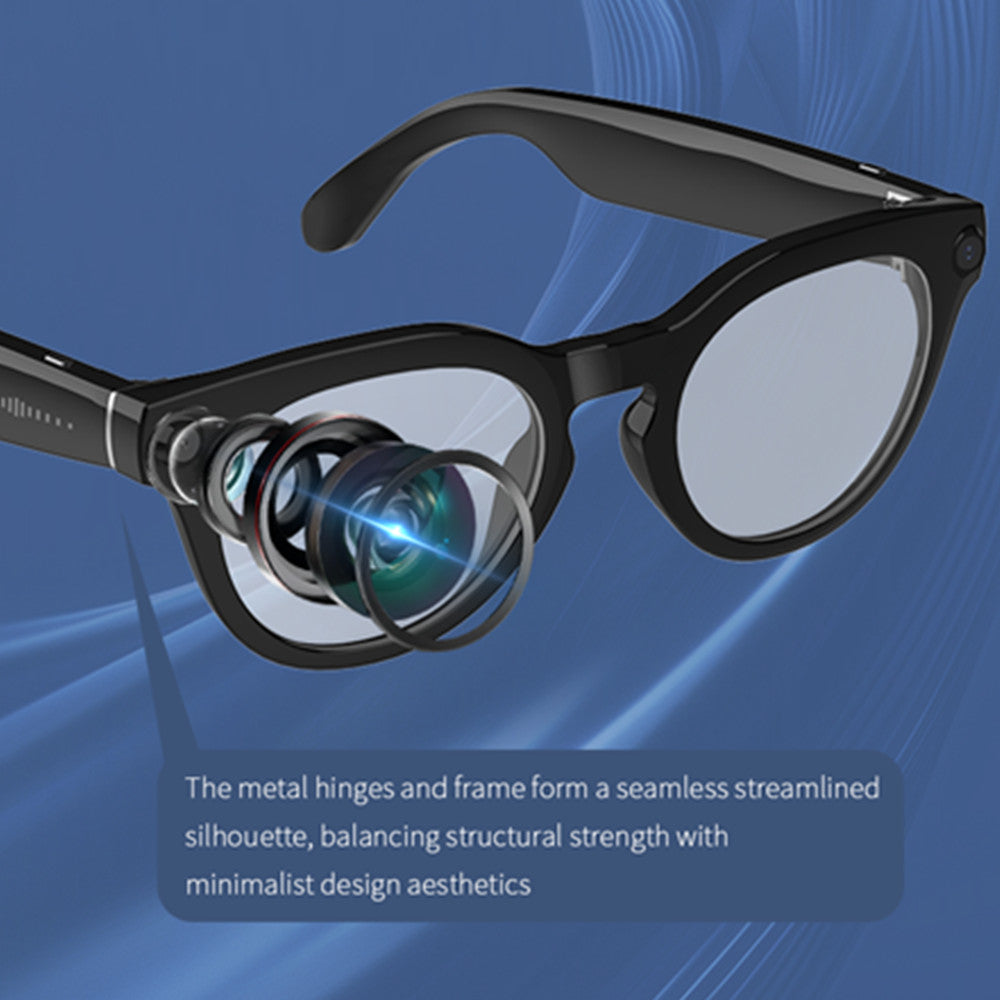 AI Smart Glasses with 12MP Camera Video Recording 100+ Languages Translation Sunglasses Bluetooth Call Music Play Men Women