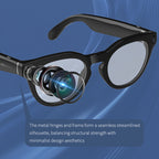 AI Smart Glasses with 12MP Camera Video Recording 100+ Languages Translation Sunglasses Bluetooth Call Music Play Men Women