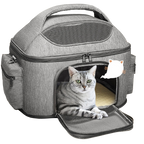Fastingdog Dog Carrier Bag Soft Side Backpack Cat Pet Carriers Dog Travel Bags Airline Approved Transport For Small Dogs Cats Outgoing